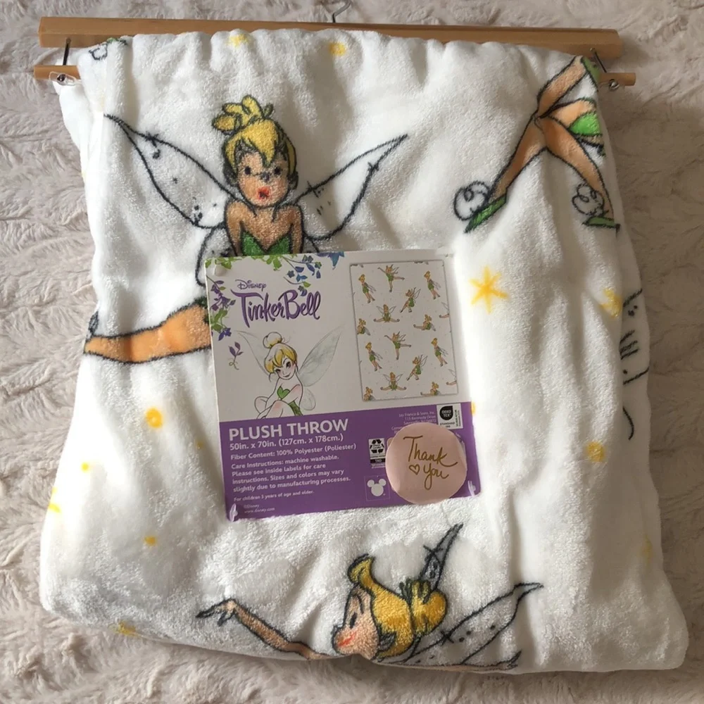 Disney TINKER BELL Plush Throw